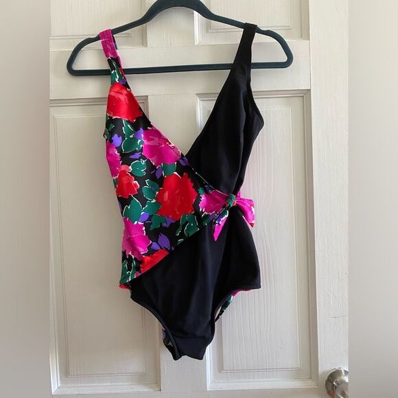 1980s Robby Len Swim Fashions Bath Suit - Picture 1 of 5